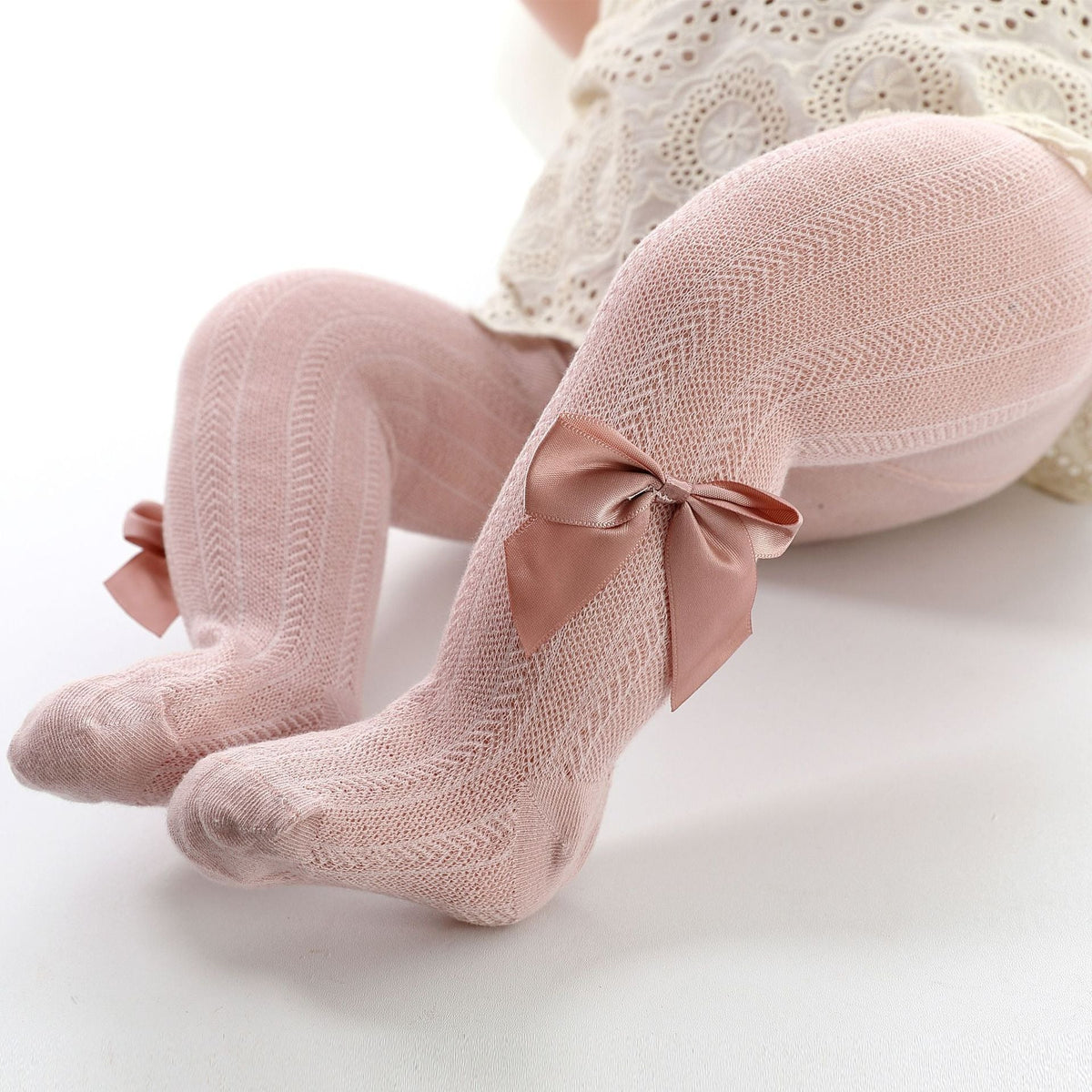 Baby Tights with Bow | Soft, Breathable Comfort for All Seasons