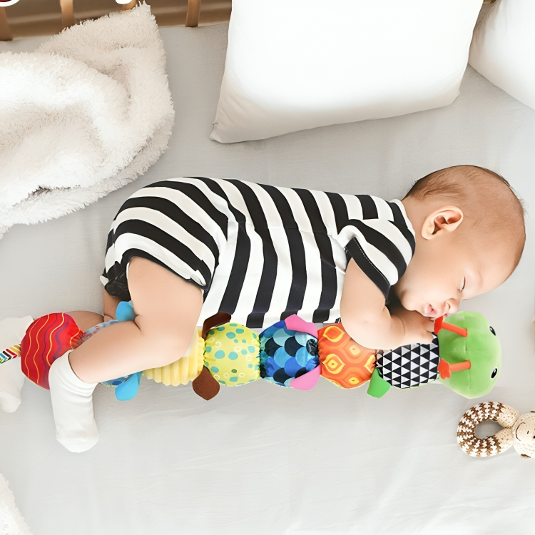 Musical Caterpillar Sensory Toy | Soft Plush Fabric for Infants