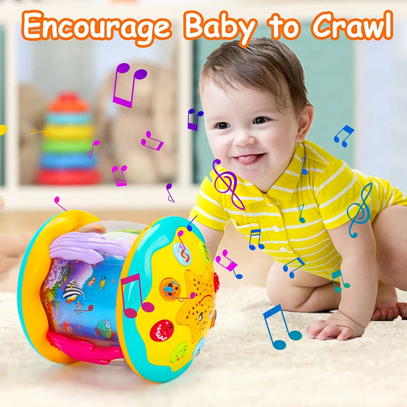 Ocean World Tummy Time Projector | BPA-Free, Portable Sensory Device