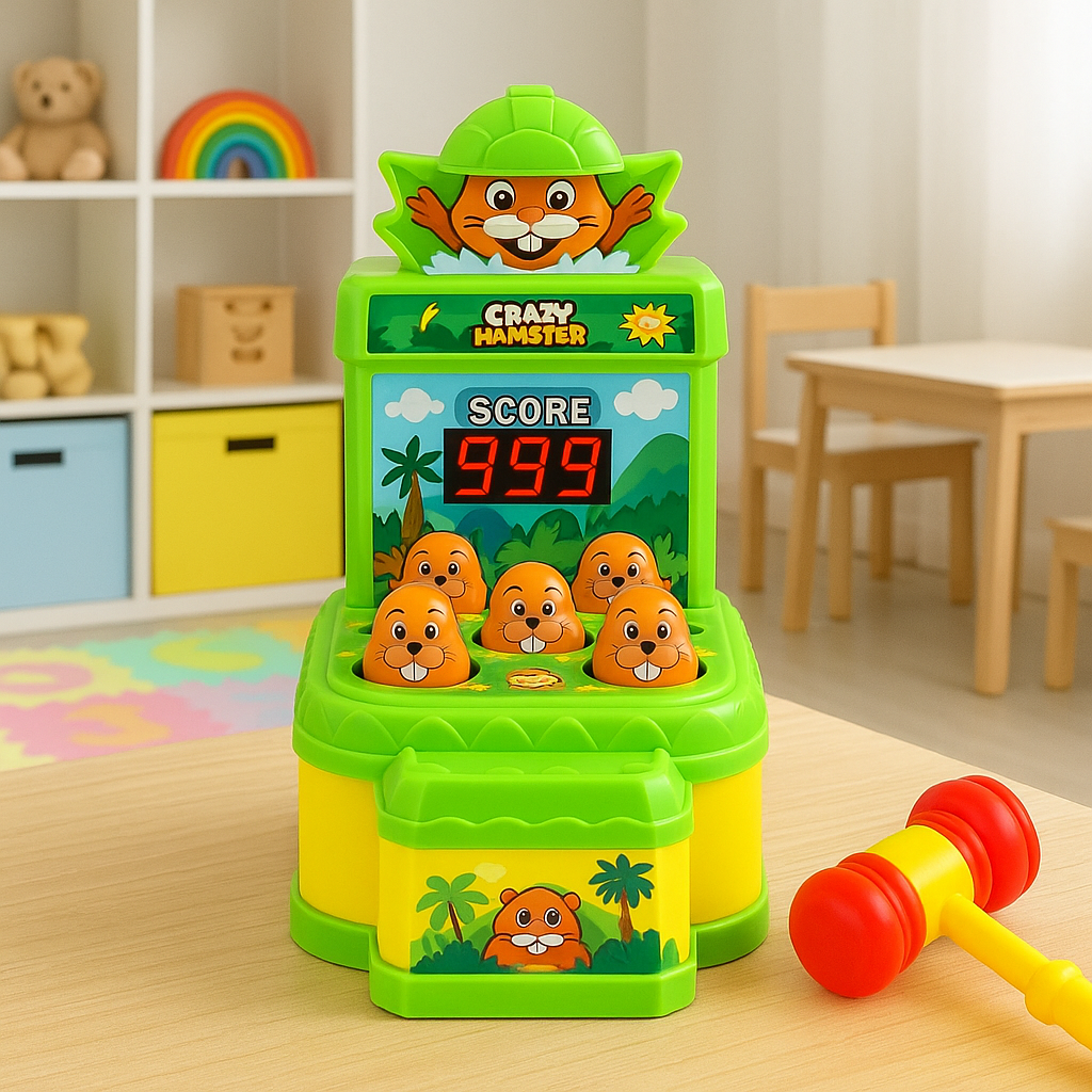 Mini Arcade Hammer Game | Enhances Coordination and Family Fun