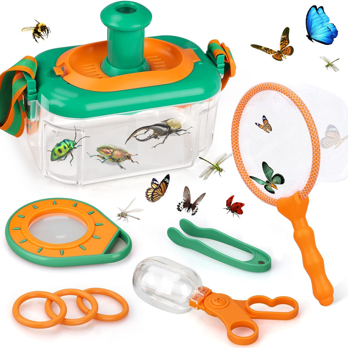 Kids' Insect Exploration Kit | Safe Plastic with Magnifying Glass
