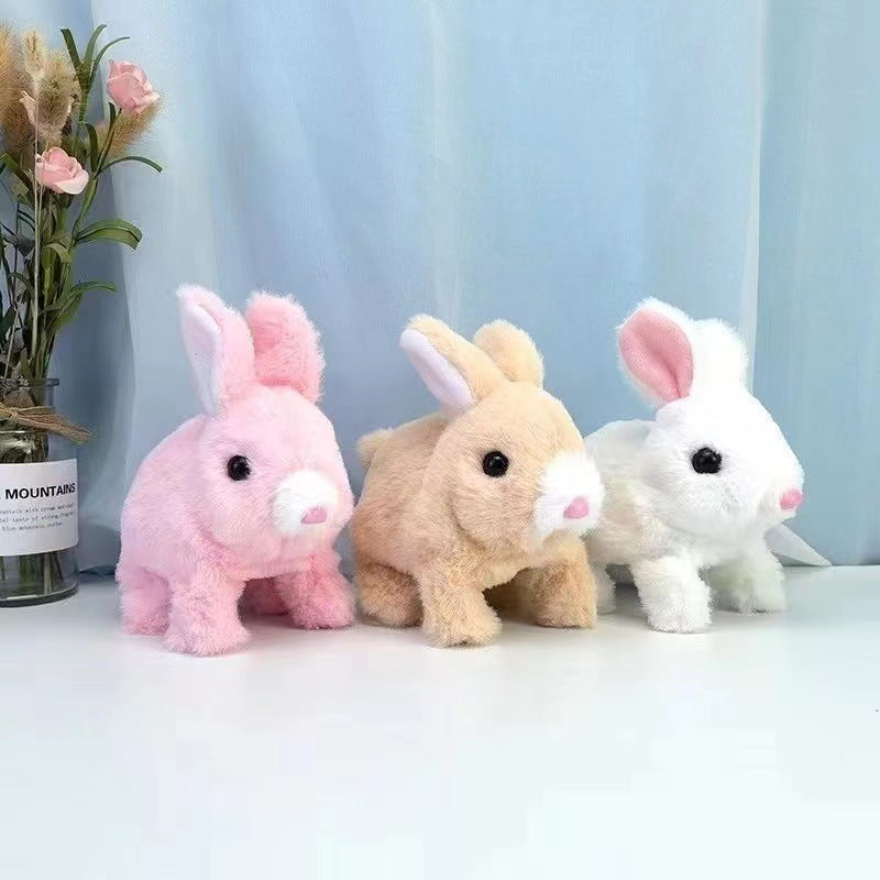 Interactive Plush Bunny Toy | Soft Fabric with Jumping Action