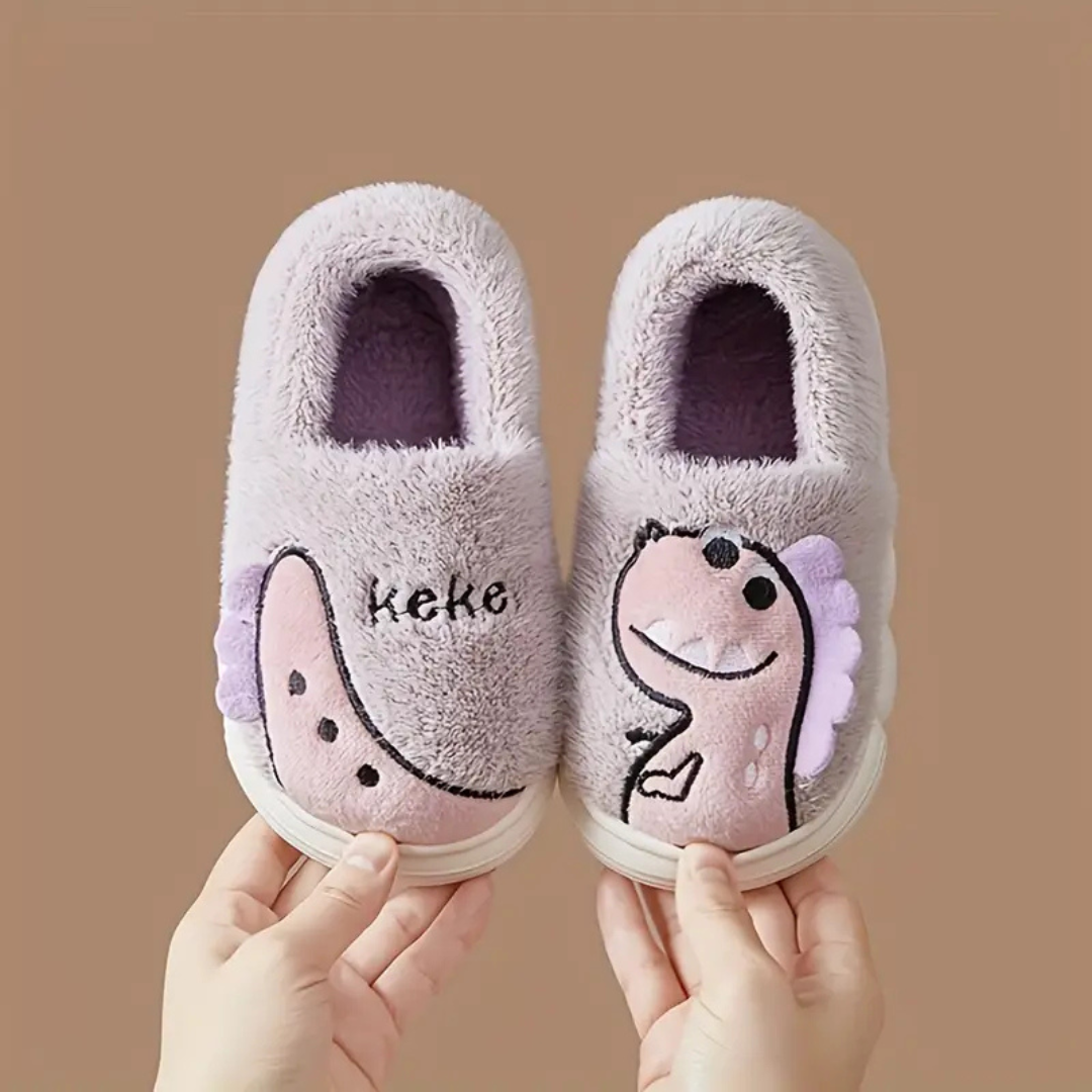 Dinosaur Slippers for Kids | Soft, Warm, Non-Slip Design