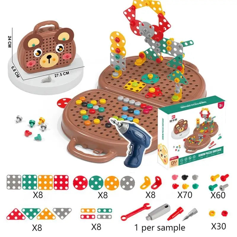 Construction Toy Set with Drill | Creative Learning and Hands-On Play