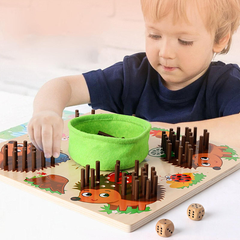 Hedgehog Counting Board | Engaging Peg Slot Activity