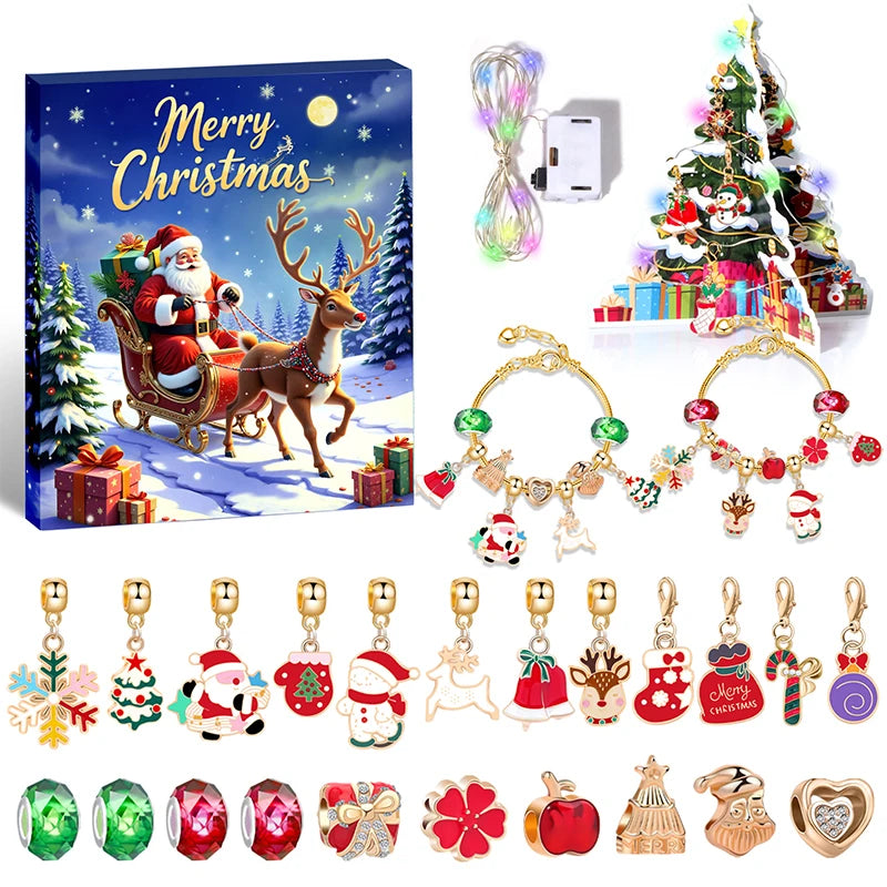 Children's Christmas Bracelet Kit | Colorful Countdown to Holiday Magic
