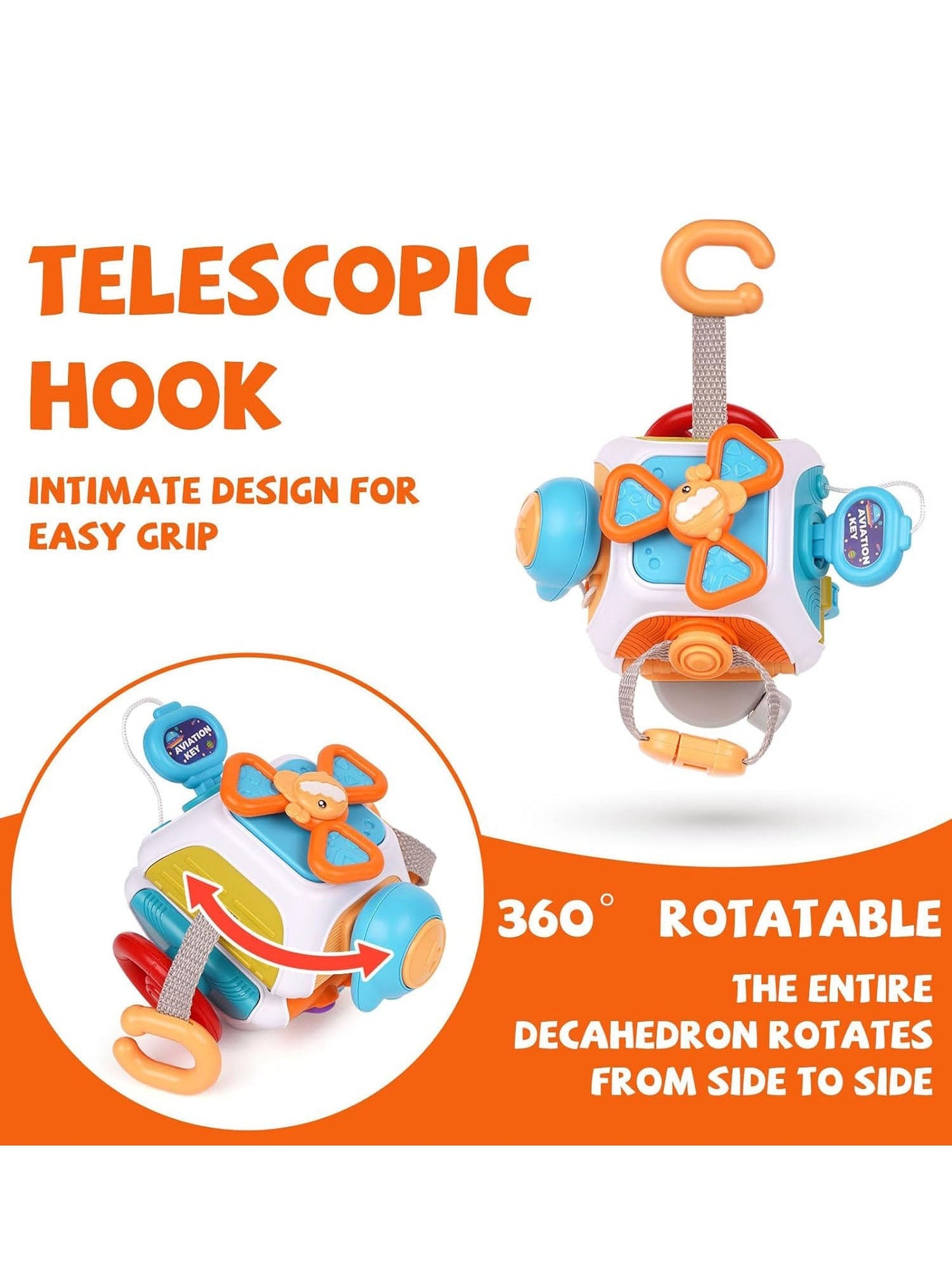 Montessori Educational Toy Cube | Develops Motor Skills for Ages 1-4