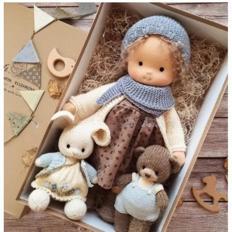 Handmade Plush Cotton Doll | Soft Body with Fabric Outfit