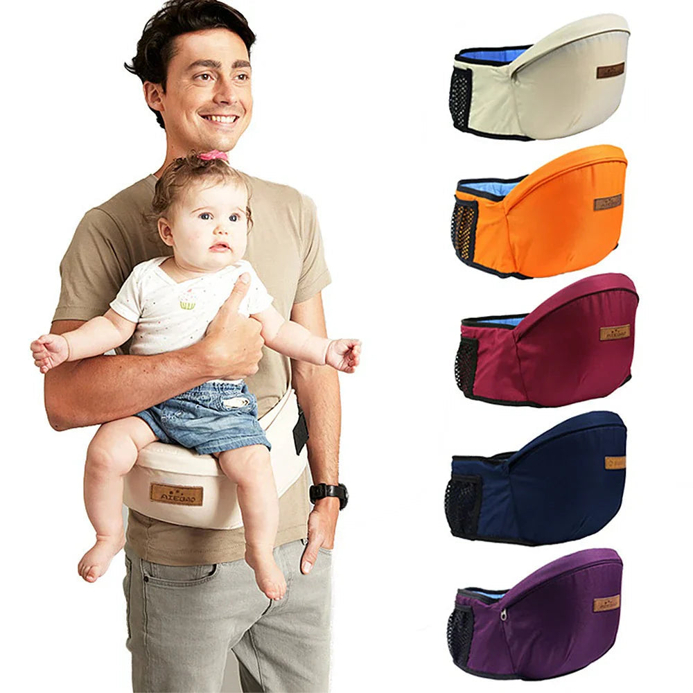 Ergonomic Baby Hip Carrier | Lightweight Cotton for Comfortable Carrying