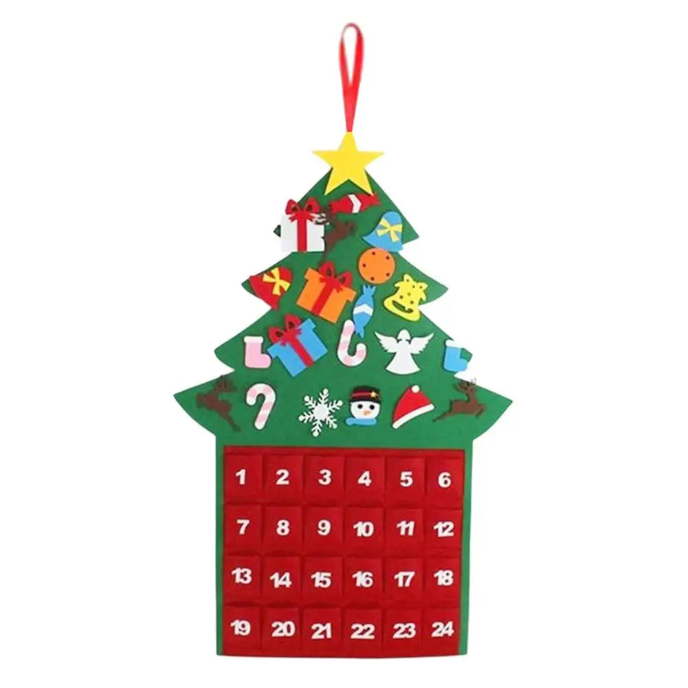Felt Advent Calendar | 24 Fillable Pockets for Holiday Surprises