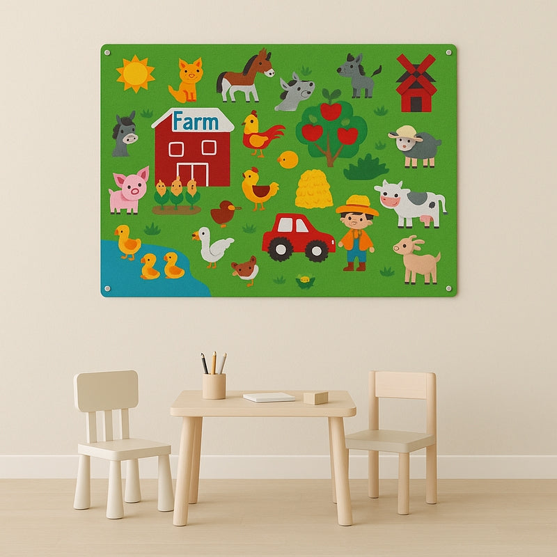 Felt Storyboard Set | Movable Animal Characters for Imaginative Play