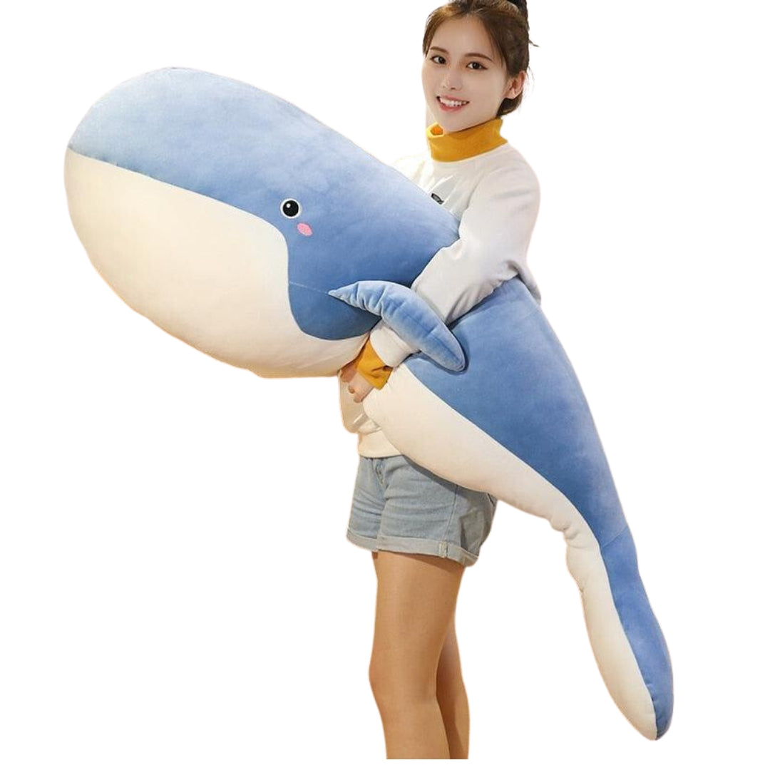Giant Blue Whale Plush Toy | Soft, Cuddly Companion for Kids