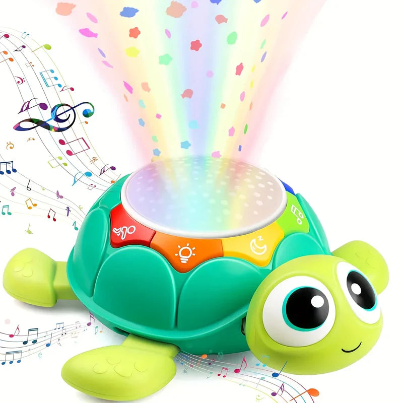 Turtle Night Light Projector | Soothing Stars and Music