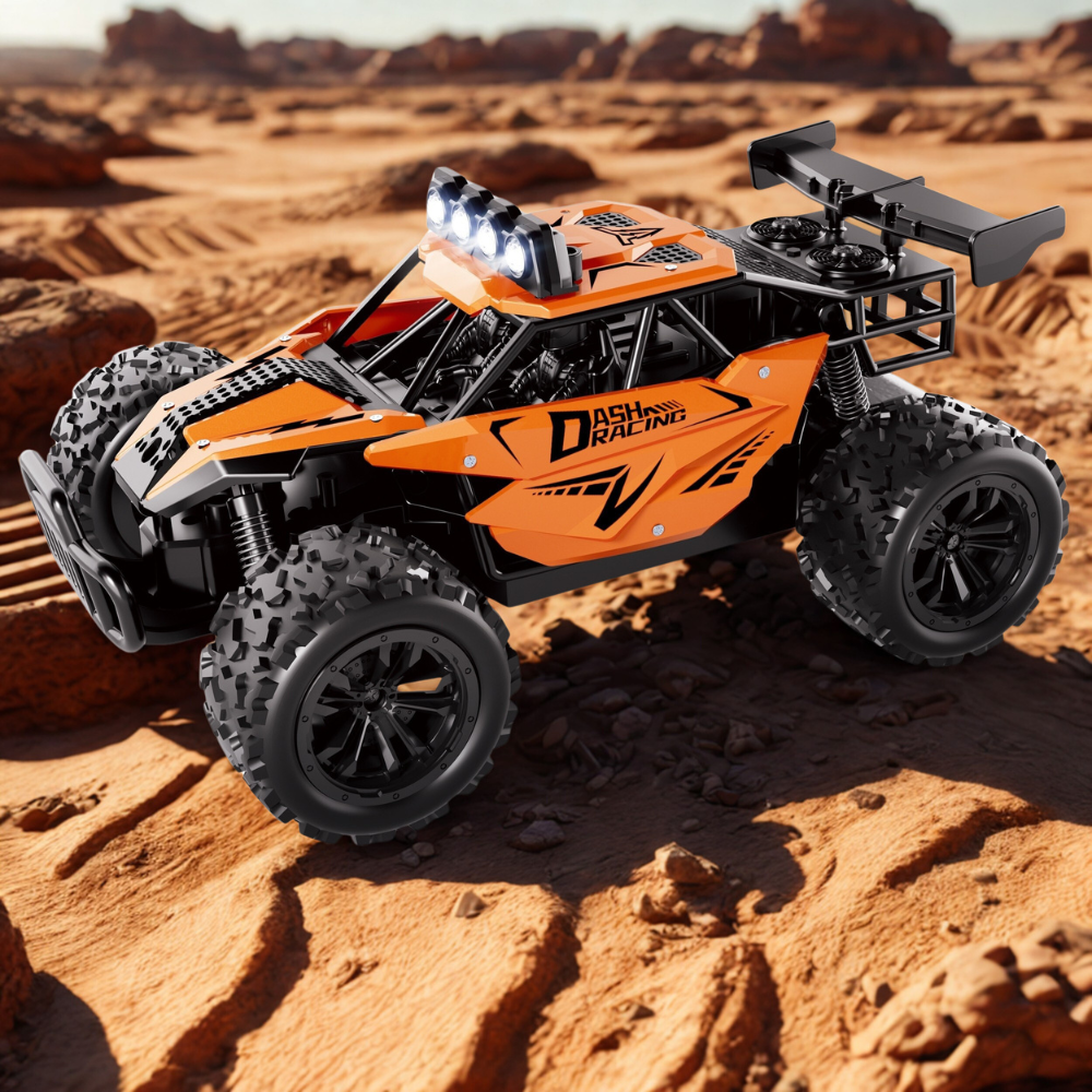 High-Speed Remote Control Car | Durable Alloy Frame with LED Lights