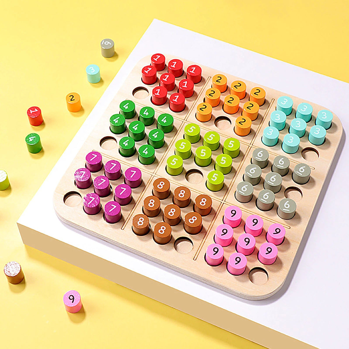 Wooden 3D Sudoku Puzzle | Handmade Educational Game for Kids