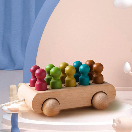 Wooden Doll Car Set | Durable Beech Wood for Creative Play
