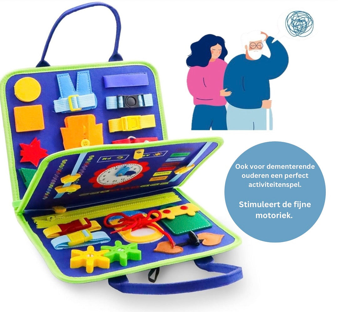 Toddler Activity Fabric Book | Develops Motor Skills Through Sensory Play