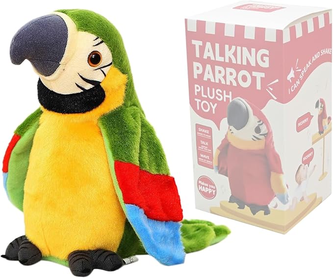 Interactive Talking Parrot Toy | Language Development with Movable Wings
