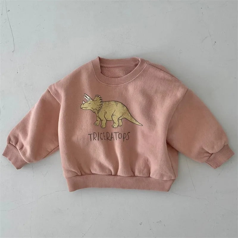 Kids Dinosaur Hoodie | Soft Cotton Green Sweater