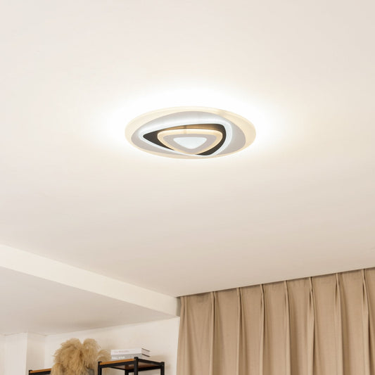 LED Flush Mount Ceiling Light | Adjustable Brightness for Low Ceilings