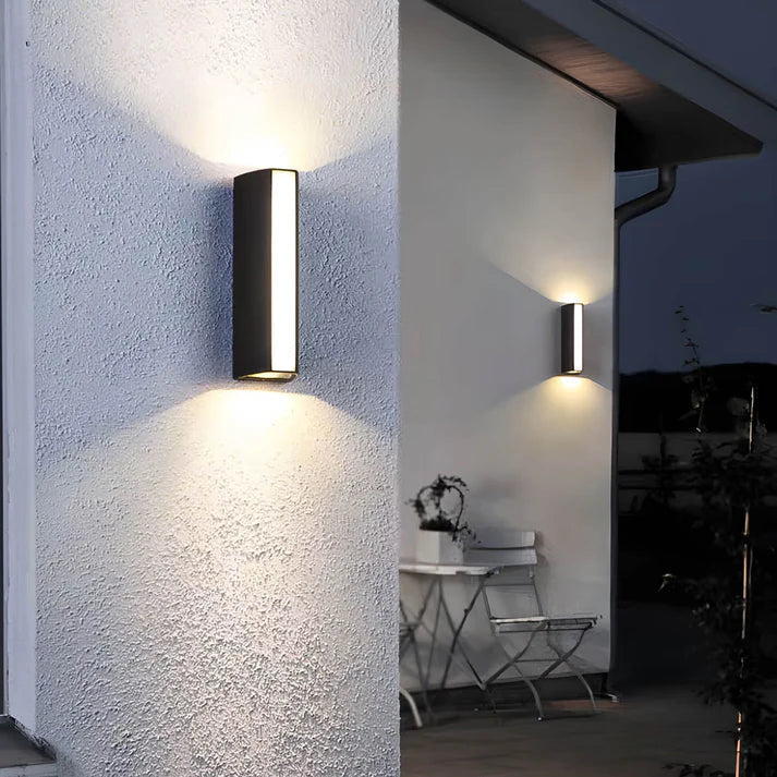 Outdoor 2-Way Wall Light | Sleek Design with Warm LED Glow
