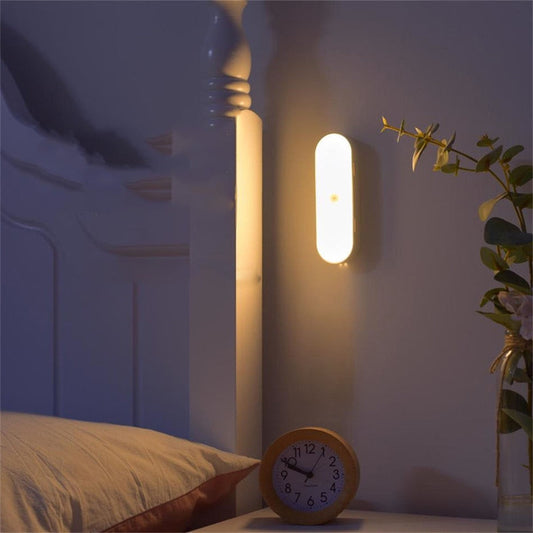 Motion Sensor LED Wall Light | USB Rechargeable for Instant Illumination