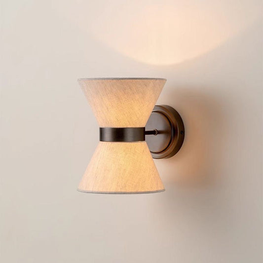 Wabi Sabi Wall Lamp | Elegant Silk Shade for Warm Ambiance