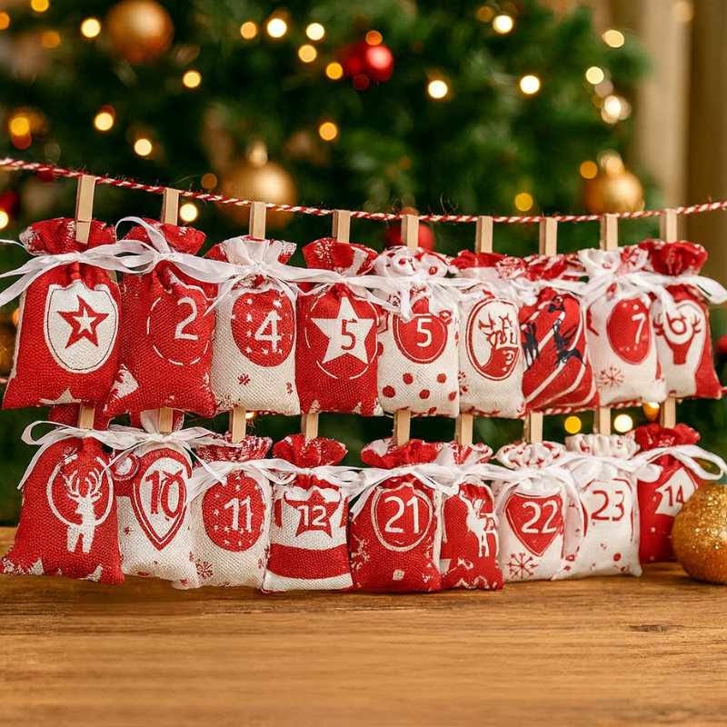 Reusable Christmas Countdown Bags | Create Lasting Family Traditions