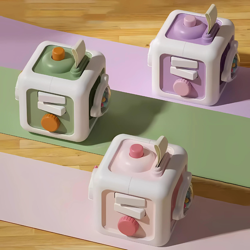 Interactive Sensory Cube Toy | Promotes Curiosity and Fine Motor Skills