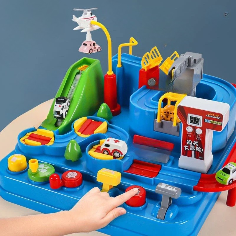 Interactive Car Track Set | Enhances Problem-Solving and Coordination
