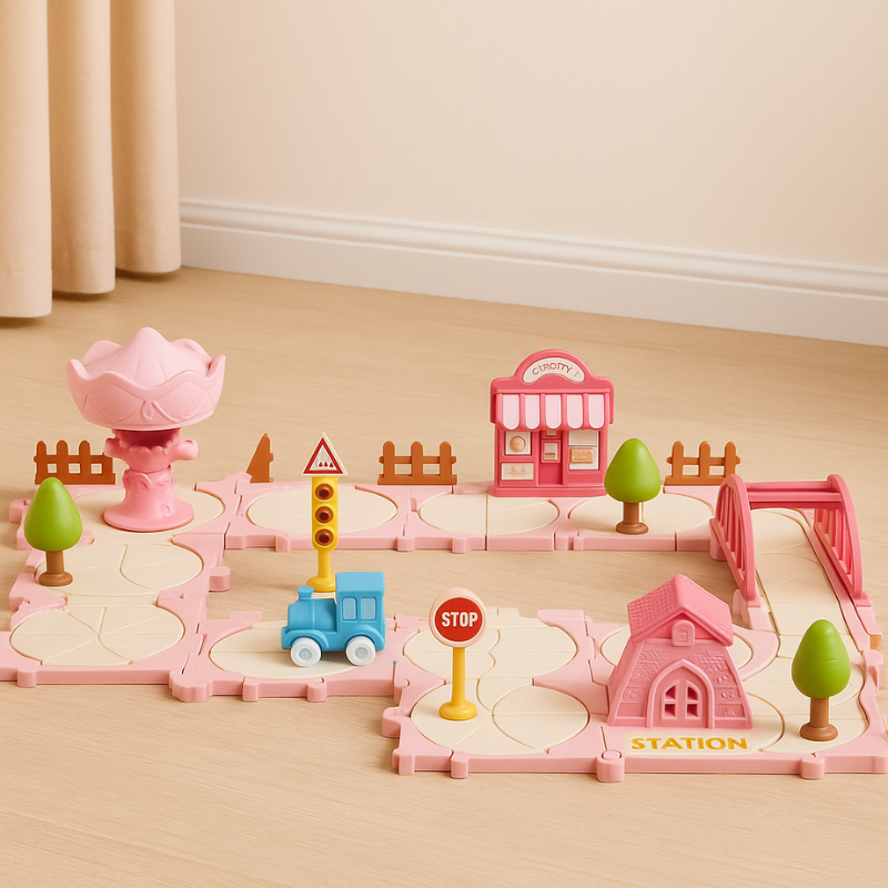 Creative Puzzle Track Set | Montessori-Inspired Learning Toy