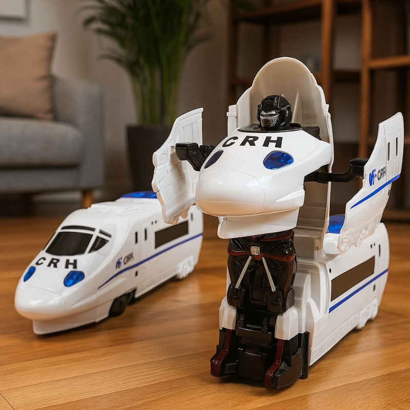 Transformable Train Toy | Interactive Lights and Music