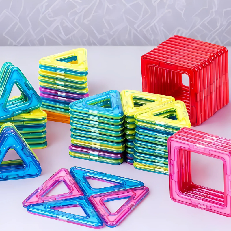 Magnetic Building Blocks Set | Stimulates Imagination and Learning