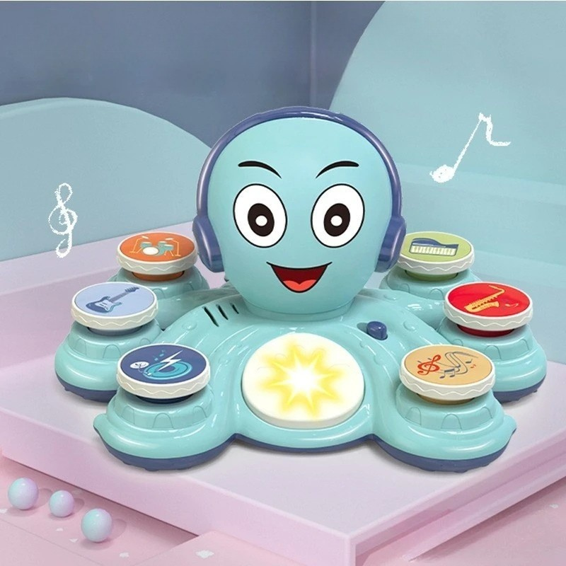 Musical Octopus Toy for Toddlers | Interactive Sound and Stacking Fun