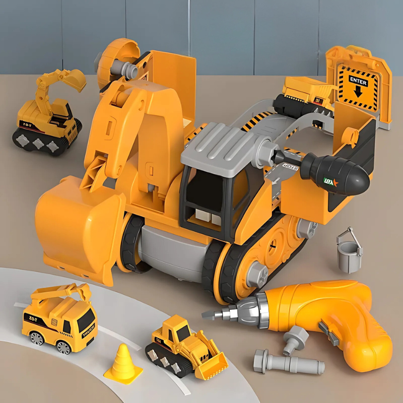 4-in-1 Construction Toy Set | STEM Learning and Problem-Solving