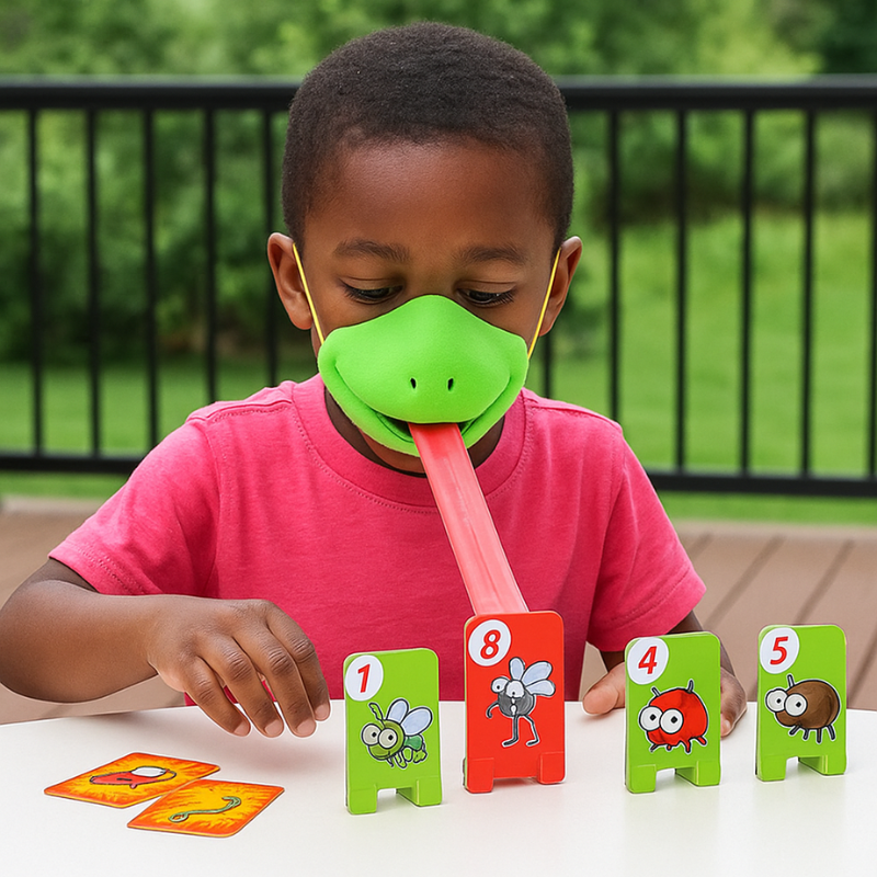 Chameleon Tongue Game | Fun Family Party Challenge