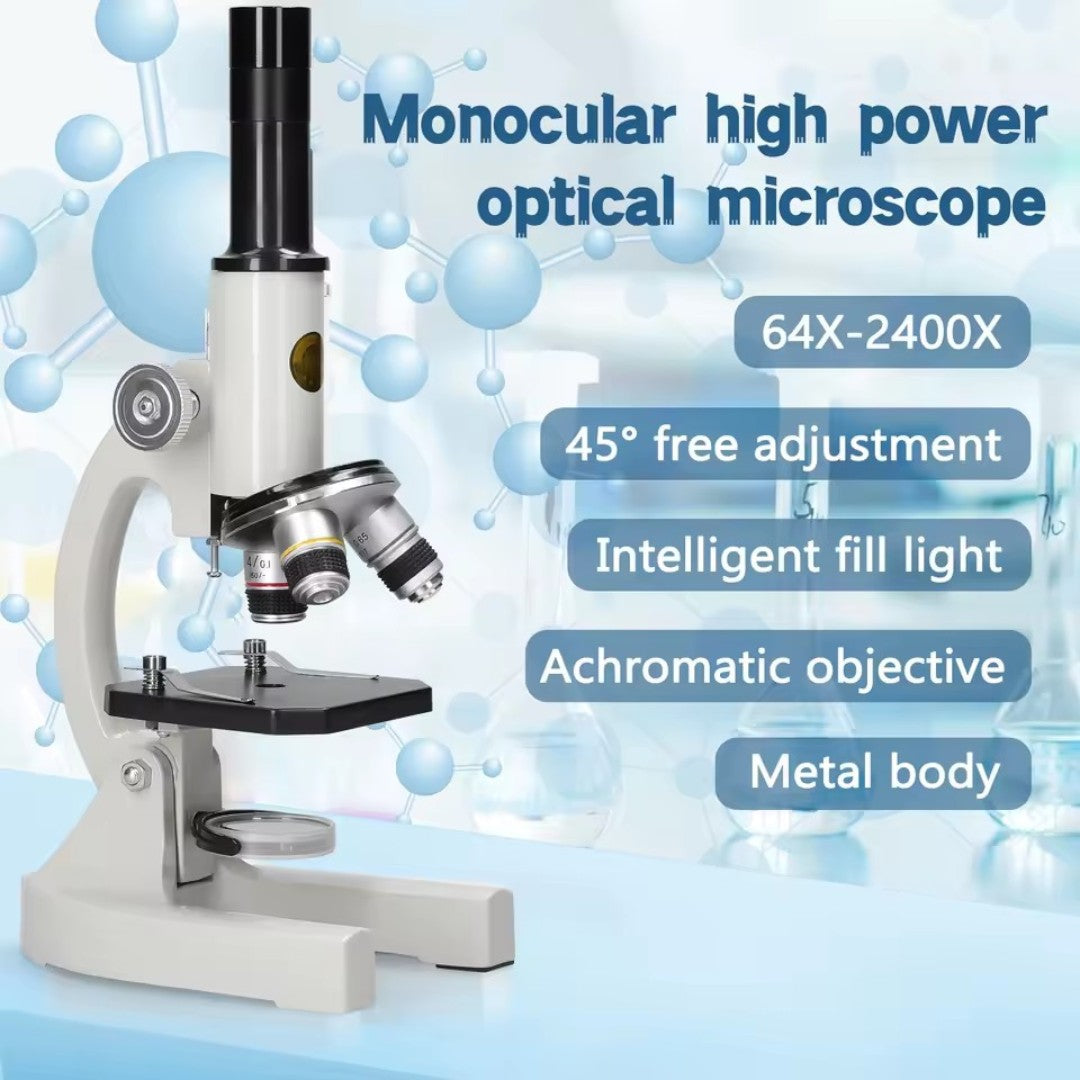 Educational Microscope for Kids | Adjustable Magnification Up to 2400x