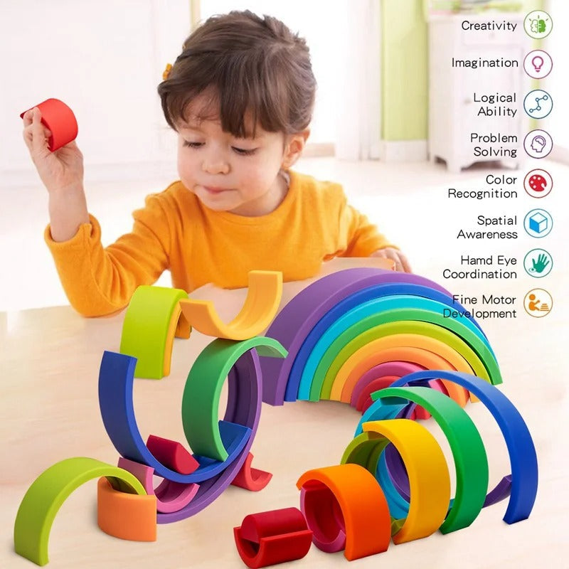 Wooden Color Sorting Blocks | Promote Cognitive and Motor Skills