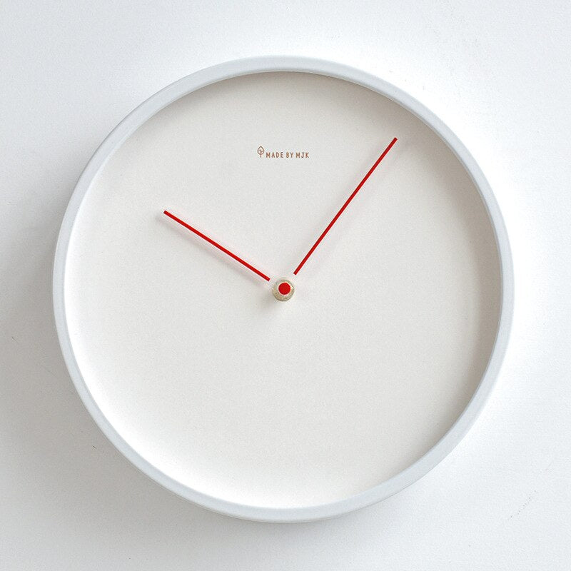 Silent Minimalist Wall Clock | Scandinavian Design with No Ticking Sound