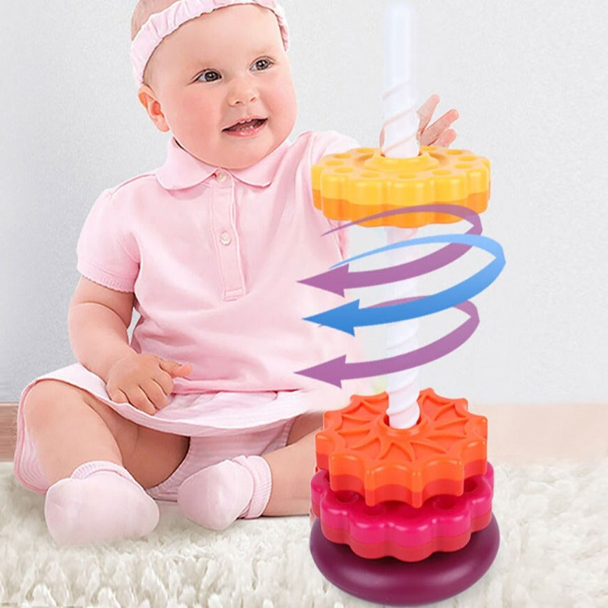 Educational Stacking Toy | Colorful Design for Fine Motor Skills