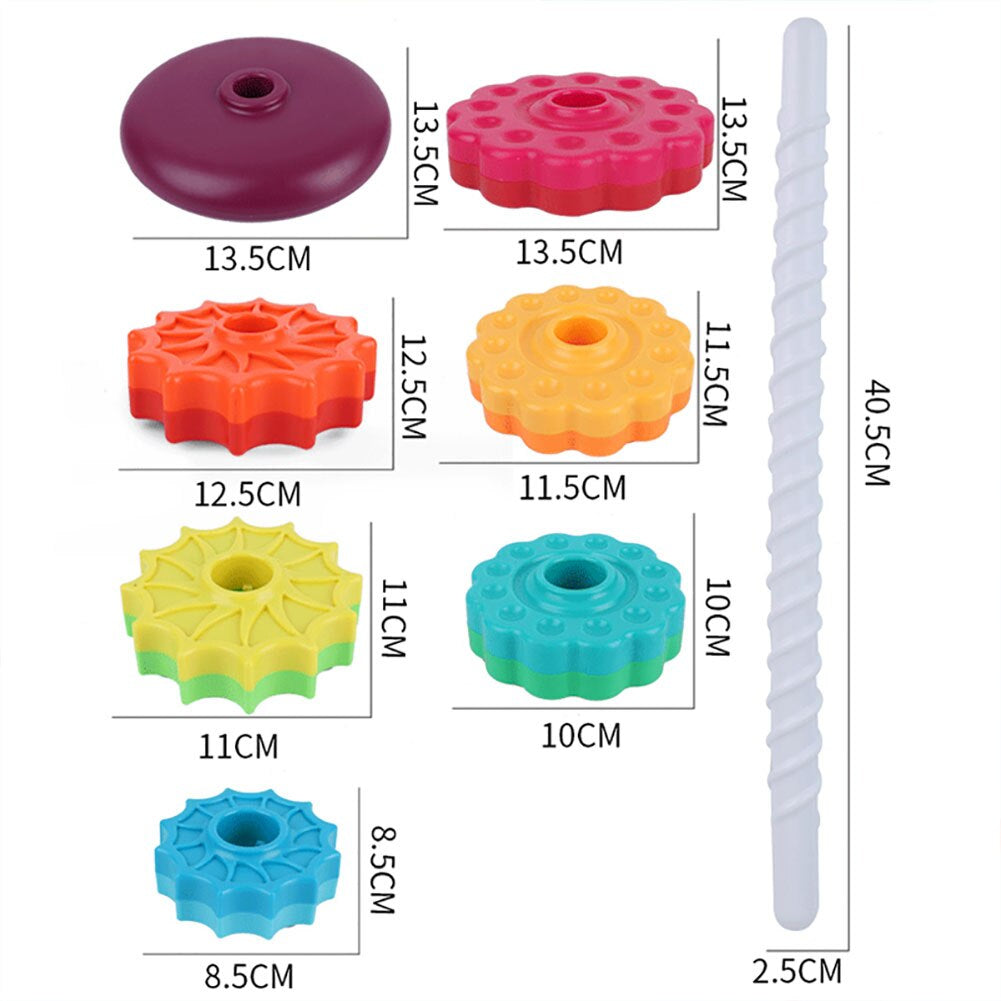 Educational Stacking Toy | Colorful Design for Fine Motor Skills