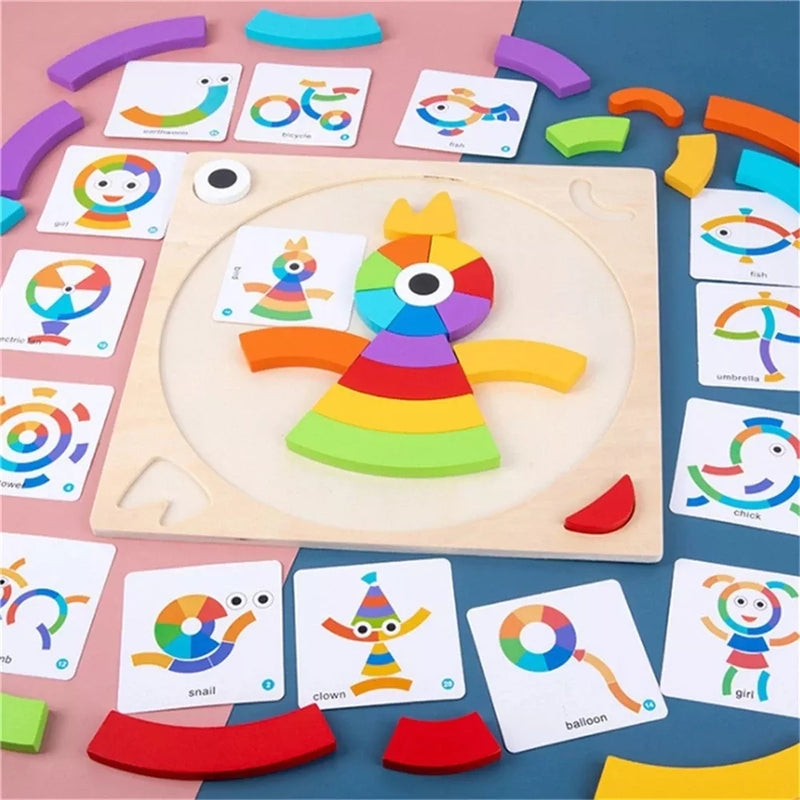 Educational Pattern Block Set | Enhances Creativity and Problem-Solving Skills