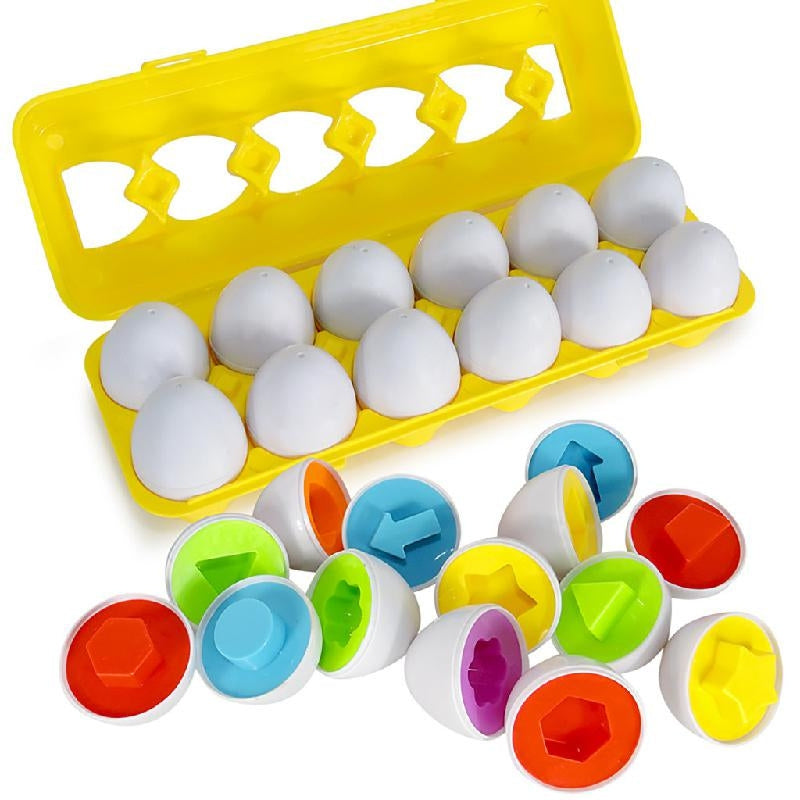 Shape Matching Puzzle Toy | Engaging Colorful Egg Sorting Game