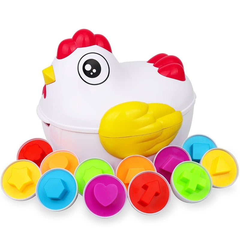 Shape Matching Puzzle Toy | Engaging Colorful Egg Sorting Game