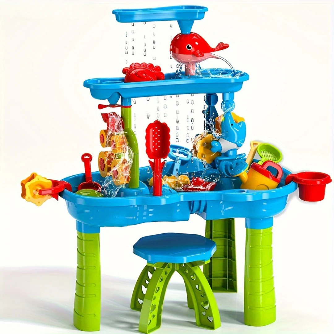 Kids Sand and Water Play Table | Durable Outdoor Fun with Accessories