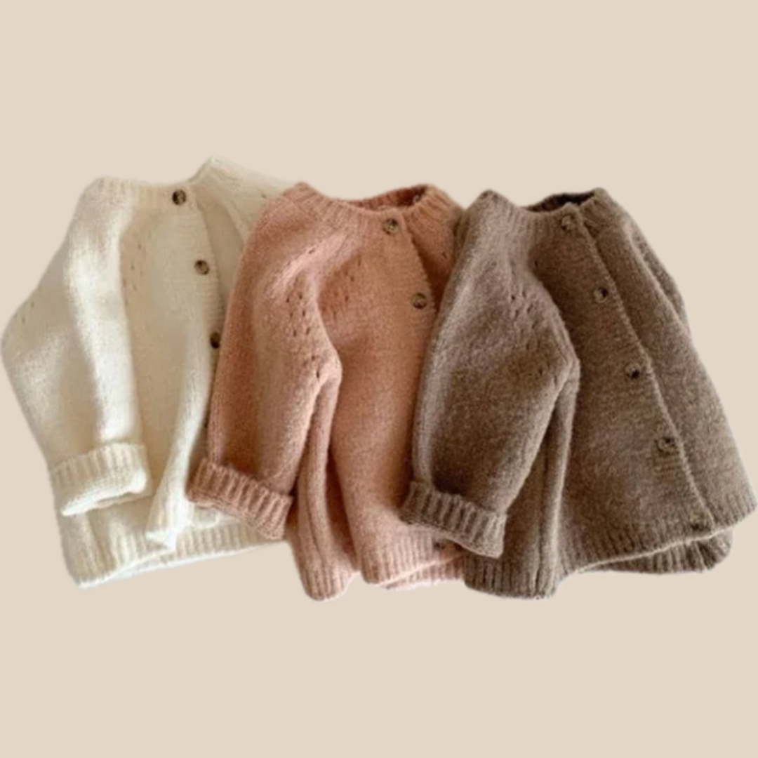 Knitted Kids Vest | Warm Cotton Cardigan for Toddlers