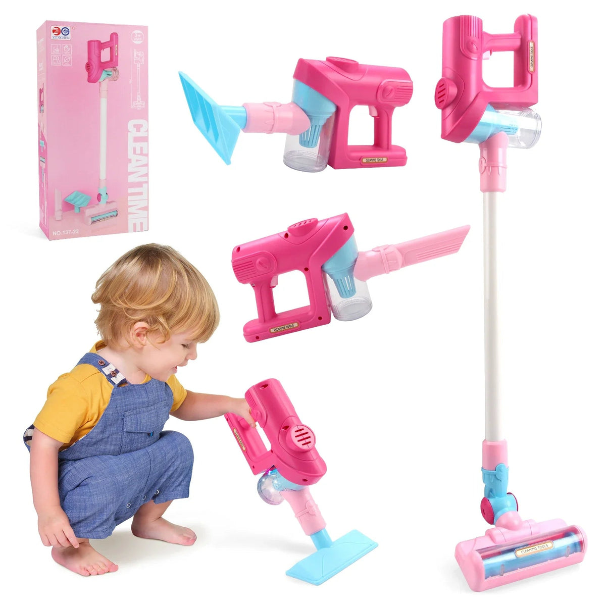 Kids Electric Toy Vacuum Cleaner | Interactive Play with Realistic Sounds