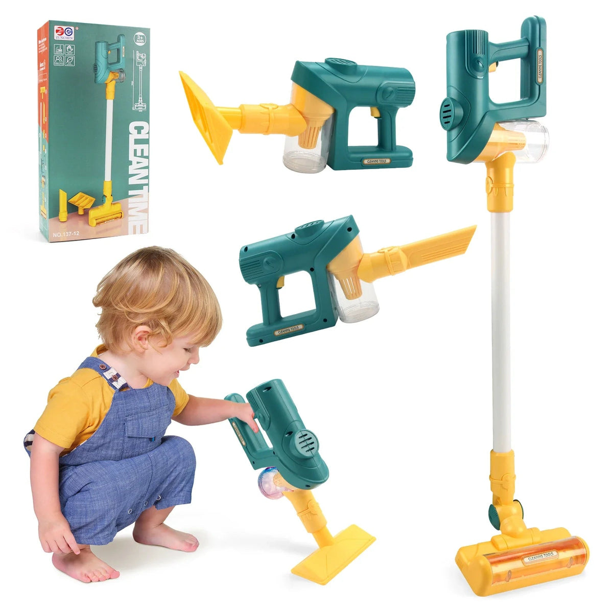 Kids Electric Toy Vacuum Cleaner | Interactive Play with Realistic Sounds