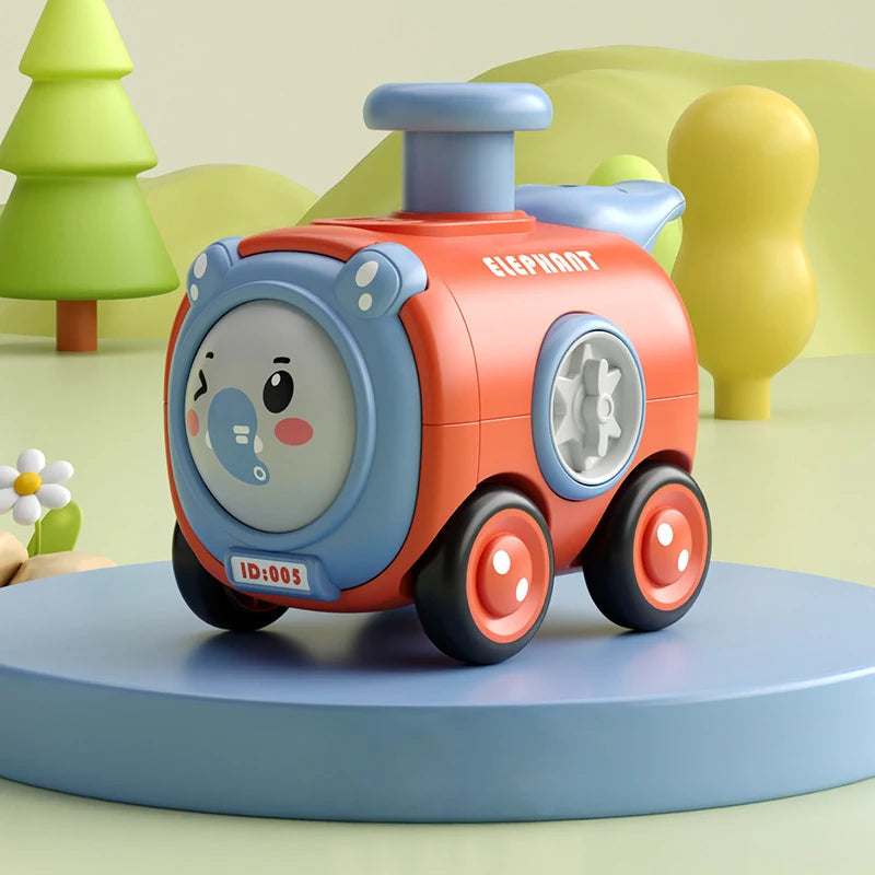 Animal Train Toy | Face-Changing Carriages with Whistle