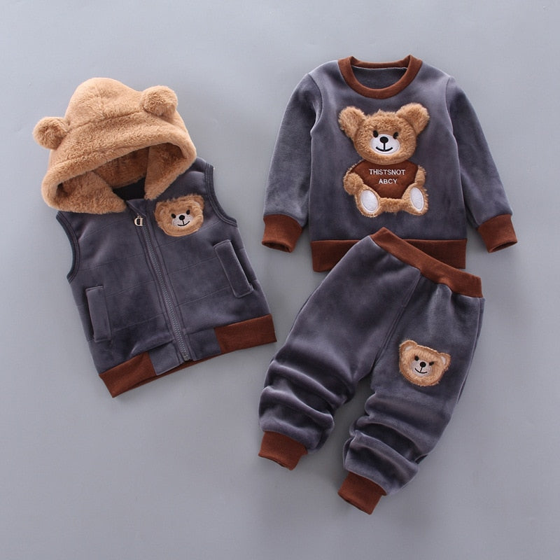 Kids' Winter Clothing Set | Thick Fleece for Cold Days